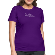 Load image into Gallery viewer, Porsche is a two syllable word (Ladies) - purple