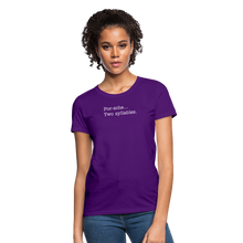 Load image into Gallery viewer, Porsche is a two syllable word (Ladies) - purple