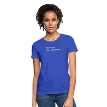 Load image into Gallery viewer, Porsche is a two syllable word (Ladies) - royal blue