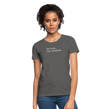 Load image into Gallery viewer, Porsche is a two syllable word (Ladies) - charcoal