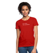 Load image into Gallery viewer, Porsche is a two syllable word (Ladies) - red