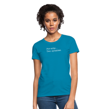 Load image into Gallery viewer, Porsche is a two syllable word (Ladies) - turquoise