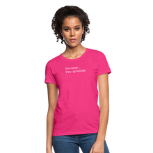 Load image into Gallery viewer, Porsche is a two syllable word (Ladies) - fuchsia
