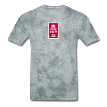 Load image into Gallery viewer, Keep Calm and NEON - grey tie dye