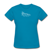 Load image into Gallery viewer, Pretty Fast Woman Dark T- Shirts - turquoise