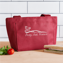 Load image into Gallery viewer, Pretty. Fast. Women. 2022 Lunch Bag - red