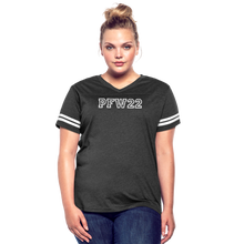 Load image into Gallery viewer, Pretty. Fast. Women. 2022 T-Shirt COLLEGE - vintage smoke/white