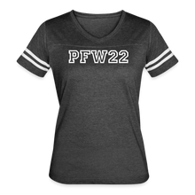 Load image into Gallery viewer, Pretty. Fast. Women. 2022 T-Shirt COLLEGE - vintage smoke/white