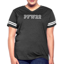 Load image into Gallery viewer, Pretty. Fast. Women. 2022 T-Shirt COLLEGE - vintage smoke/white