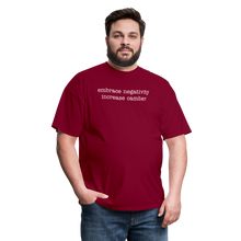 Load image into Gallery viewer, Embrace negativity (Dark Colors) - burgundy