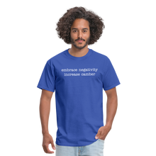 Load image into Gallery viewer, Embrace negativity (Dark Colors) - royal blue