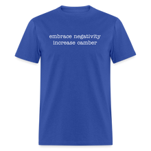 Load image into Gallery viewer, Embrace negativity (Dark Colors) - royal blue