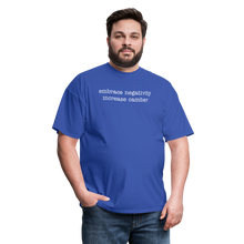 Load image into Gallery viewer, Embrace negativity (Dark Colors) - royal blue