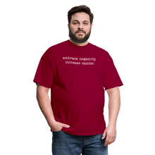 Load image into Gallery viewer, Embrace negativity (Dark Colors) - dark red