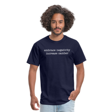 Load image into Gallery viewer, Embrace negativity (Dark Colors) - navy