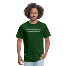 Load image into Gallery viewer, Embrace negativity (Dark Colors) - forest green